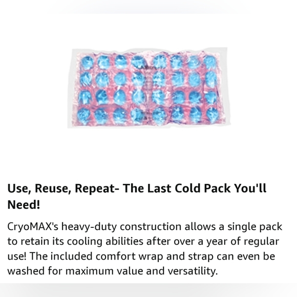 Cryo-Max Cold Pack, 8 Hour Reusable Cold Therapy Ice Pack for Elbows, Knees, - Picture 7 of 13